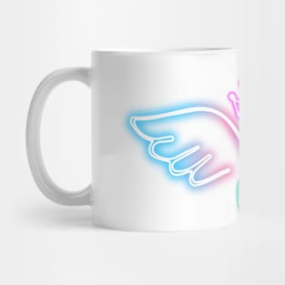 Neon Angel wings Mug